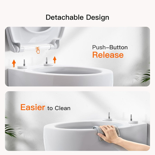 Pipishell soft close toilet - soft,