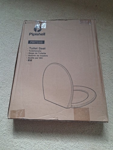 White plastic toilet - plastic, with
