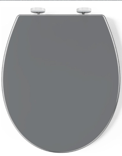 Soft close oval toilet - close,